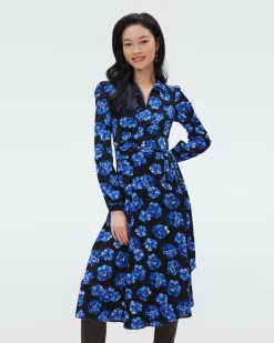 New Diane von Furstenberg Phoenix Reversible Mesh Wrap Dress