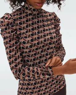 Outlet Diane von Furstenberg Remy Mesh Top