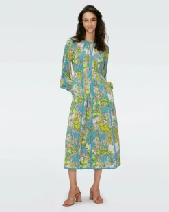 New Diane von Furstenberg Scott Midi Dress