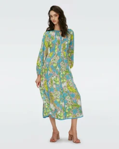 New Diane von Furstenberg Scott Midi Dress