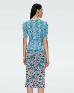 Fashion Diane von Furstenberg Siera Reversible Mesh Top
