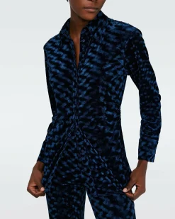 Online Diane von Furstenberg Soluck Velvet Top