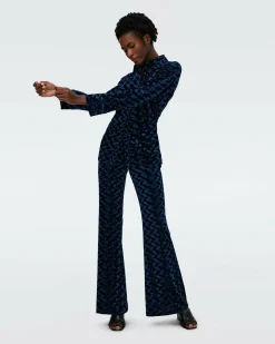 Online Diane von Furstenberg Soluck Velvet Top