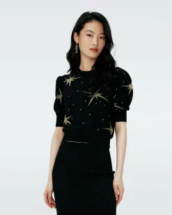 Outlet Diane von Furstenberg Willa Knit Jacquard Sweater