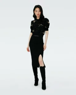 Outlet Diane von Furstenberg Willa Knit Jacquard Sweater